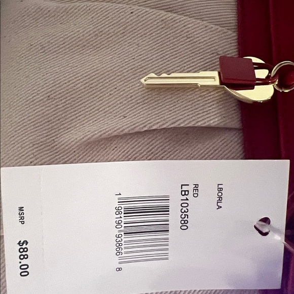 Luv Betsey by Betsey Johnson Red & Cream Heart Satchel Crossbody Bag NWT - Picture 9 of 9